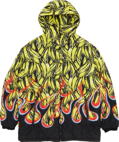 prada banana flame jacket|Buy Prada Bananas and Flames Padded Jacket .